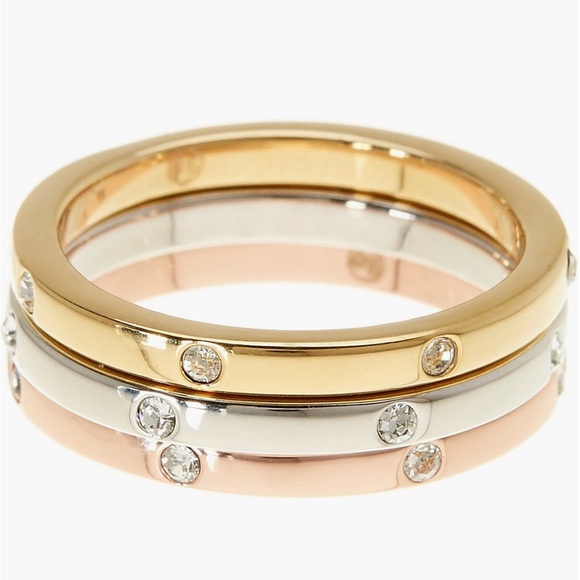 Adornia Swarovski Crystal Studded Band - Set of 3 - Picture 1 of 7